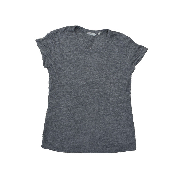 Athleta Women's Size M Basic Short Sleeve Gray Polyester Round Neck T Shirt - Picture 1 of 8
